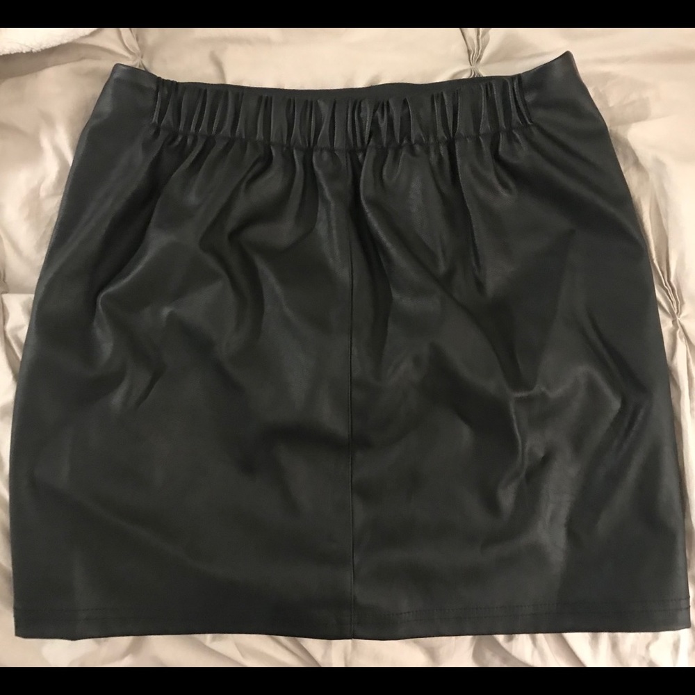 NWT ASOS Sculpt Me Leather Bodycon Mini Skirt - Picture 4 of 6